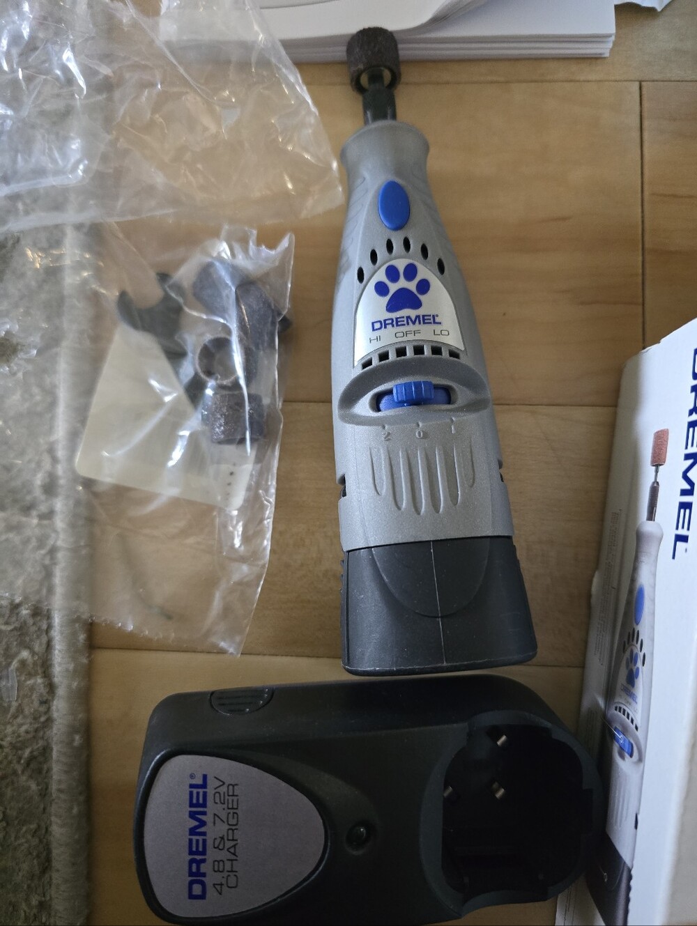Dremel 7300-PT 4.8V Cordless Dog & Cat Pet Nail Grooming & Grinding Tool Kit NEW